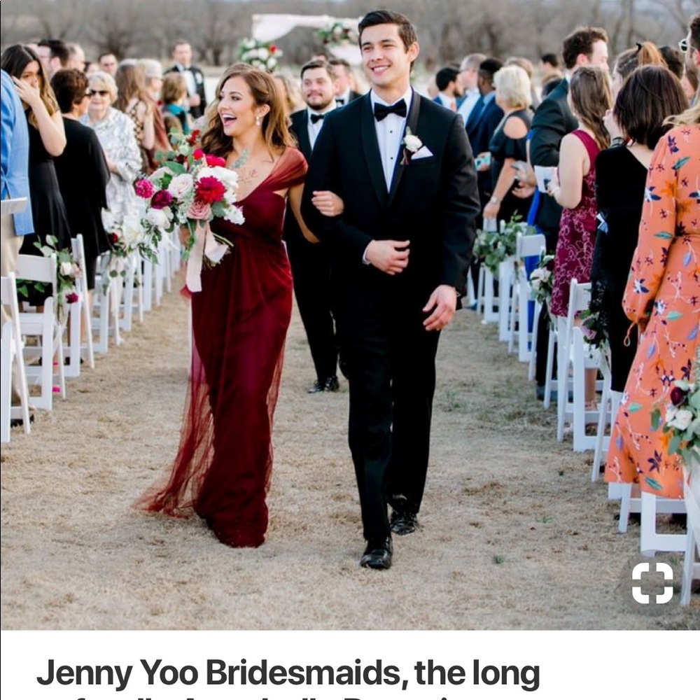 Jenny Yoo Annabelle Gown in Black Cherry